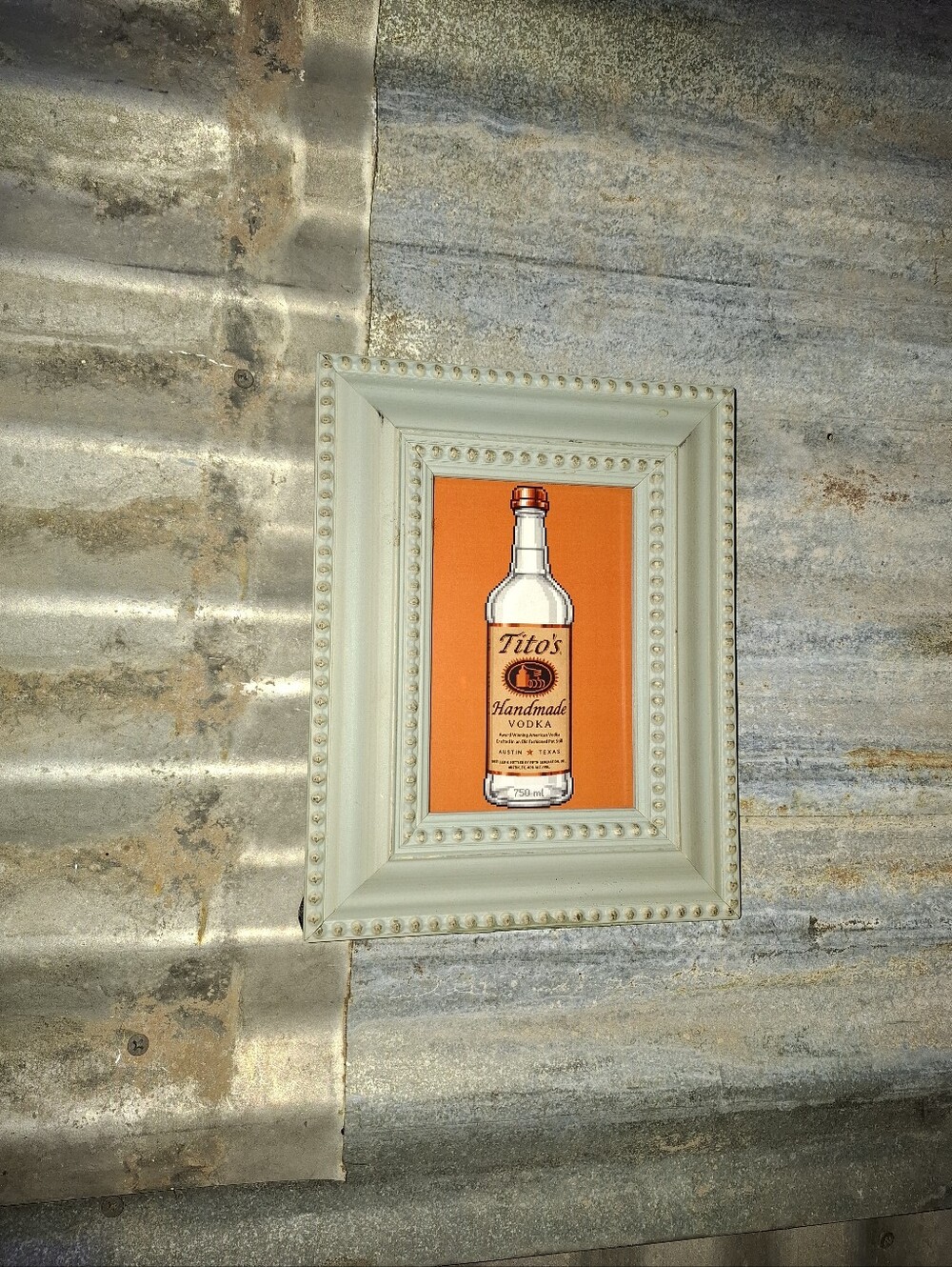 8 Bit Tito's Vodka Framed Mini Art Print By Neon Nicho